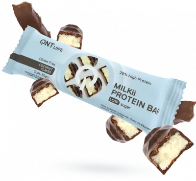 Batoane & Shake-uri - QNT Milkii Protein Bar 60g Cocos, advancednutrition.ro