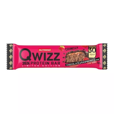 Batoane & Shake-uri - Qwizz Protein Bar 60g Chocolate Raspberry, advancednutrition.ro