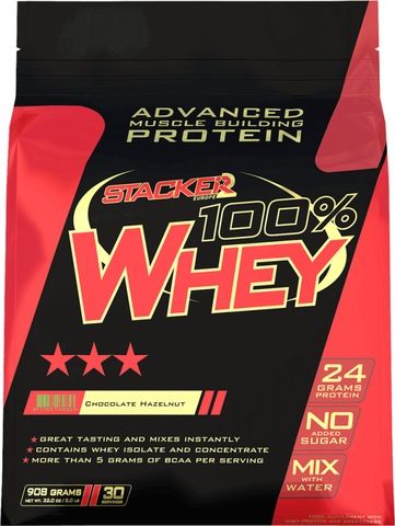 Whey & Izolat - 100% WHEY 908g Stacker2 Cappuccino, advancednutrition.ro