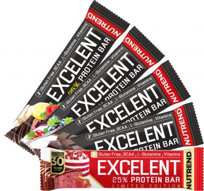 Batoane & Shake-uri - 5 Batoane Nutrend Excelent Protein Bar 85g Ciocolată Nuga si Afine, advancednutrition.ro