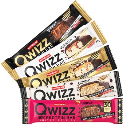 Batoane & Shake-uri - 5 Batoane Qwizz Protein Bar x 60g Cookies Cream, advancednutrition.ro