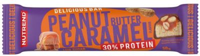 Batoane & Shake-uri - Delicious Bar 50g Nutrend Peanut Butter Caramel, advancednutrition.ro