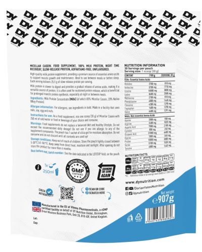 Caseina & Ou - DY Nutrition Micellar Casein 907g, advancednutrition.ro