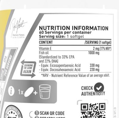 Omega & CLA - DY Nutrition Omega-3 60 Capsule moi, advancednutrition.ro