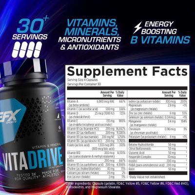 Vitamine cu Minerale - EFX Vita Drive 120 Capsule, advancednutrition.ro