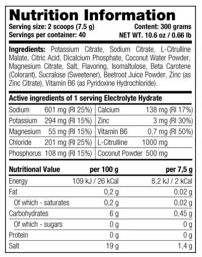 Anduranta si Electroliti - Electrolyte Hydrate 300g Stacker2 Fruit Punch, advancednutrition.ro