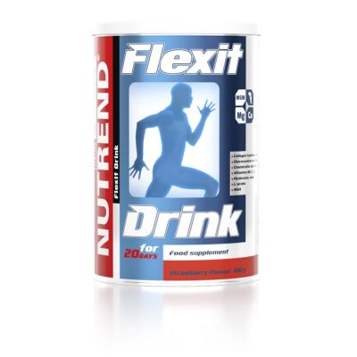 Protectia Articulatiilor - Flexit Drink 400gr Capsuni Nutrend, advancednutrition.ro