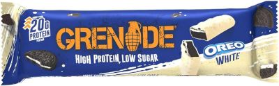 Batoane & Shake-uri - Grenade Protein Bar 60g Oreo White, advancednutrition.ro