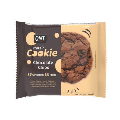 Batoane & Shake-uri - QNT Light Digest Protein Cookie 60g Chocolate Chips, advancednutrition.ro