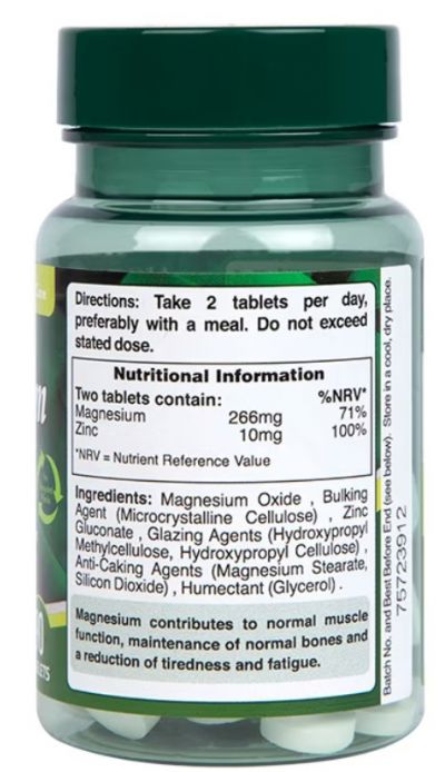 Zinc Magneziu & Multi Minerale - Magnesium with Zinc 90 Tablete Holland & Barrett , advancednutrition.ro