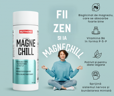 Zinc Magneziu & Multi Minerale - Magneziu Bisglicinat Magnechill 90 Capsule Nutrend, advancednutrition.ro