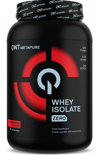 Whey & Izolat - Metapure Isowhey Zero 908g QNT Zmeura, advancednutrition.ro