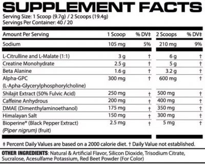 Energie & N.O. (oxid nitric)  - MHP Strong AF 384g Sour Candy, advancednutrition.ro