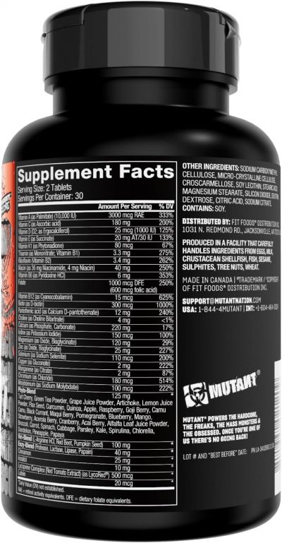 Vitamine cu Minerale - Multi 60 Capsule Mutant, advancednutrition.ro