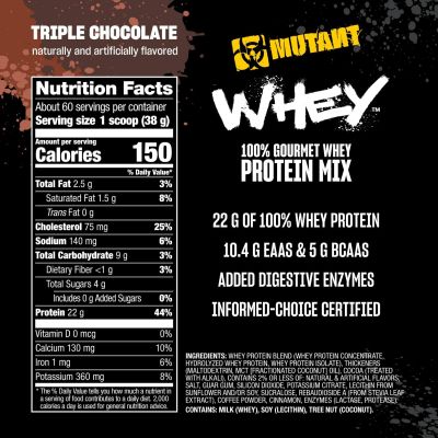Mutant Whey 2270g Triple Chocolate