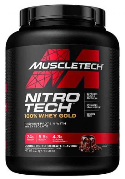 NitroTech 100% Whey Gold Muscletech Strawberry 2270g