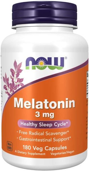 Pentru Somn & Relaxare - Now Foods Melatonin 60 Capsule, advancednutrition.ro