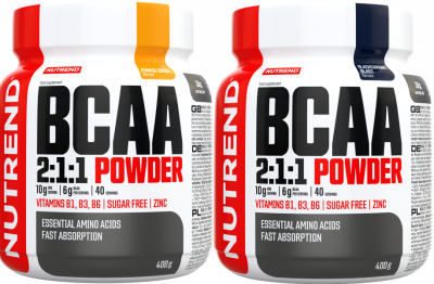 BCAA - Nutrend BCAA 2:1:1 Powder 2x 400g Mango, advancednutrition.ro