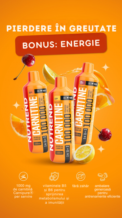 L-Carnitina - Nutrend Carnitine 100000 - 2x 1000ml Cherry Lemon, advancednutrition.ro