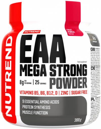 EAA Aminoacizi Esentiali - NUTREND EAA Mega Strong Powder 300g Fruit Punch, advancednutrition.ro