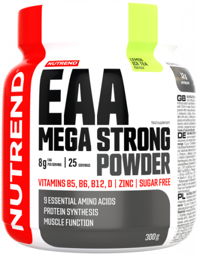 EAA Aminoacizi Esentiali - NUTREND EAA Mega Strong Powder 300g Lemon Ice Tea, advancednutrition.ro
