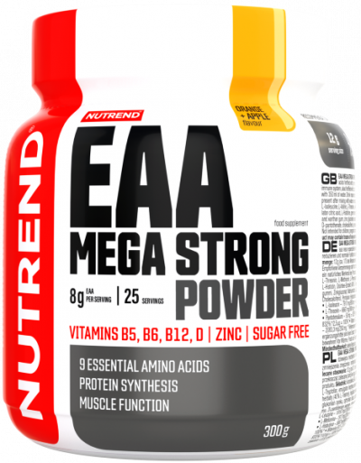 EAA Aminoacizi Esentiali - NUTREND EAA Mega Strong Powder 300g Orange Apple, advancednutrition.ro