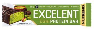 Batoane & Shake-uri - Nutrend Excelent Protein Bar 85g Dubai Chocolate, advancednutrition.ro