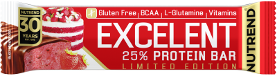 Batoane & Shake-uri - Nutrend Excelent Protein Bar 85g Strawberry Cake, advancednutrition.ro