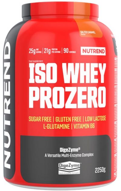 Whey & Izolat - Nutrend Iso Whey Prozero 2.25Kg Salted caramel, advancednutrition.ro