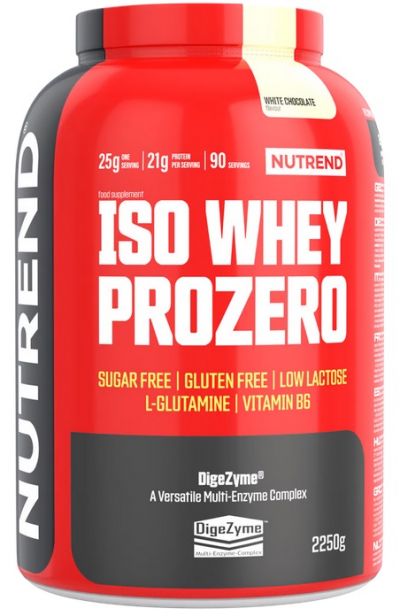 Whey & Izolat - Nutrend Iso Whey Prozero 2.25Kg White chocolate, advancednutrition.ro