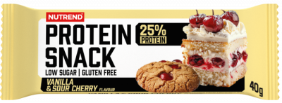 Batoane & Shake-uri - Nutrend Protein Snack 40g Vanilla Sour cherry, advancednutrition.ro