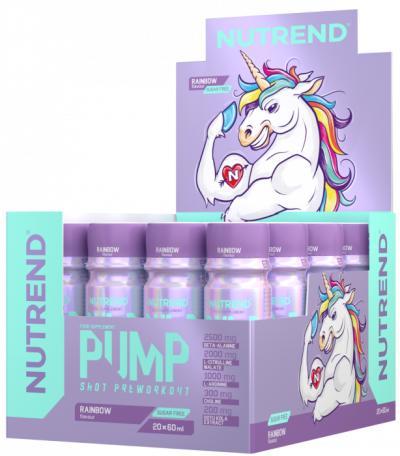 1 Servire - Nutrend Pump Shot 60ml 20x 60ml Rainbow, advancednutrition.ro