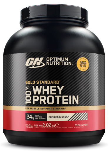 Whey & Izolat - ON 100% Gold Whey Protein 2.02kg Cookies Cream, advancednutrition.ro