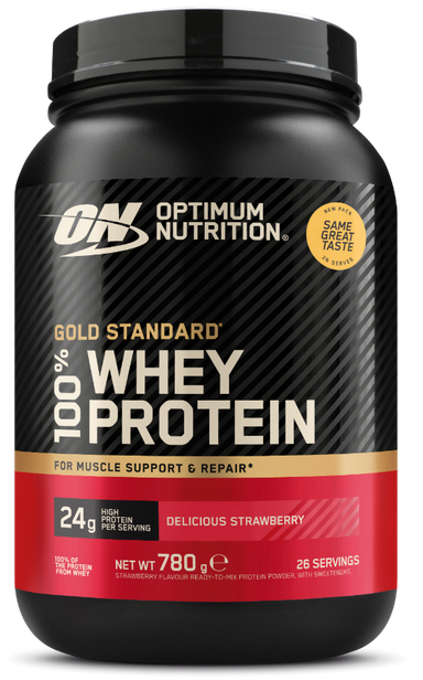 Whey & Izolat - ON 100% Whey Gold Standard Protein 755g Capsuni, advancednutrition.ro