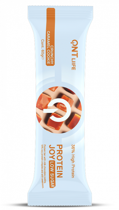 Batoane & Shake-uri - QNT Protein Joy Bar 60g Caramel Cookie Dough, advancednutrition.ro