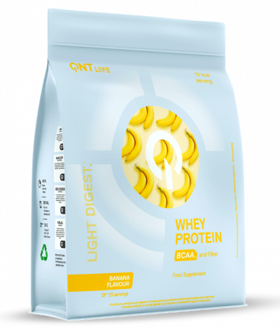 Whey & Izolat - QNT LIGHT DIGEST WHEY PROTEIN 500g Banane, advancednutrition.ro