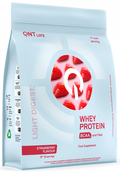 Whey & Izolat - QNT LIGHT DIGEST WHEY PROTEIN 500g Capsuni, advancednutrition.ro