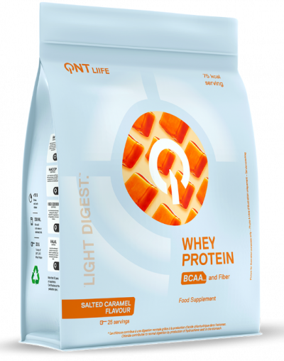 Whey & Izolat - QNT LIGHT DIGEST WHEY PROTEIN 500g Caramel Sarat, advancednutrition.ro