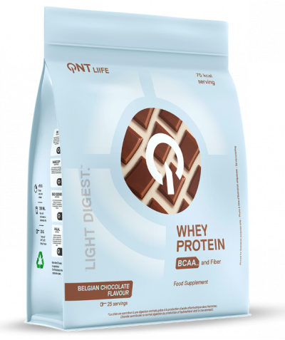 Whey & Izolat - QNT LIGHT DIGEST WHEY PROTEIN 500g Ciocolata Belgiana, advancednutrition.ro