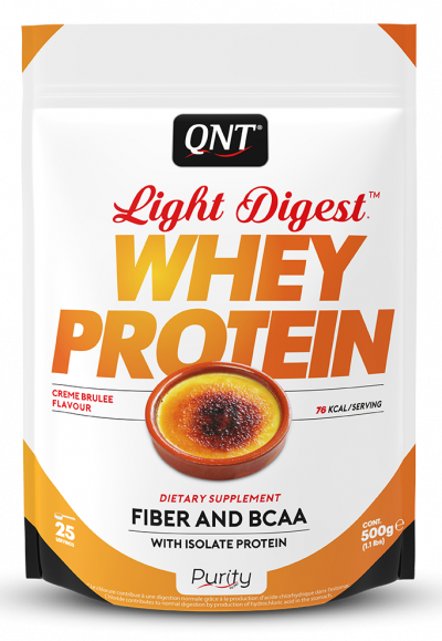 Whey & Izolat - QNT LIGHT DIGEST WHEY PROTEIN 500g Creme Brulee, advancednutrition.ro