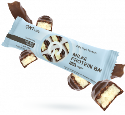 Batoane & Shake-uri - QNT Milkii Protein Bar 60g Cocos, advancednutrition.ro