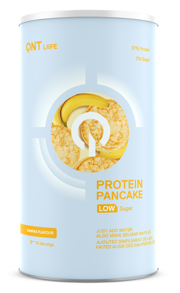 Gustari proteice & Sosuri - QNT Protein Pancake Low Sugar 500g Banana, advancednutrition.ro