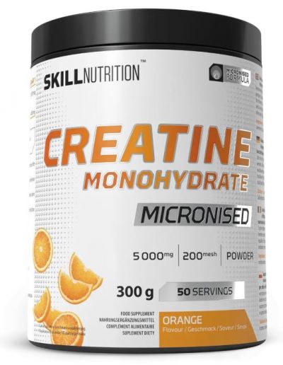 Accesorii - Skill Nutrition Micronised Creatine Monohydrate 300g Orange, advancednutrition.ro