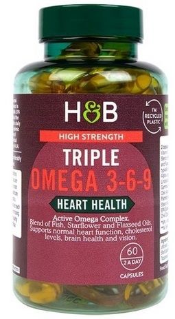 Triple Omega 3-6-9 - 60 Softgel Holland & Barrett 