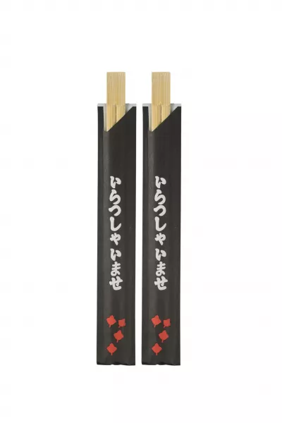 Betisoare din bambus pentru sushi premium, 100 bucati/pachet, cu ambalaj din hârtie negru