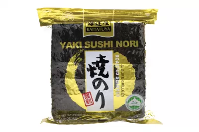 Foi nori pentru sushi calitate Gold, brandul Kaitatuya 140  gr (50 de foi intregi/pachet)