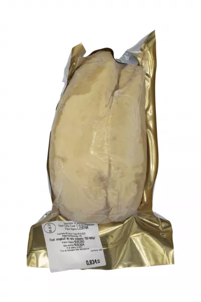 Foie Gras de rata intreg, crud, calitate premium, pachet de 630 g