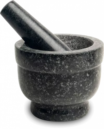 Mojar si Pistil din granit cu diametrul de 11.5 cm