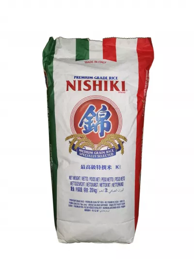 Orez cu bob mediu , calitate super premium ‘NISHIKI’, sac de 20 kg, New Variety , origine Italia
