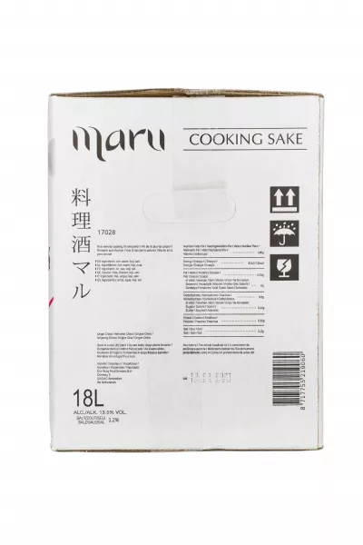 SAKE PENTRU GATIT (Cooking Sake), PROFESSIONAL USE, 12.5% ALCOOL, BIDON DE 18L (BAG IN BOX), ‘’MARU’’